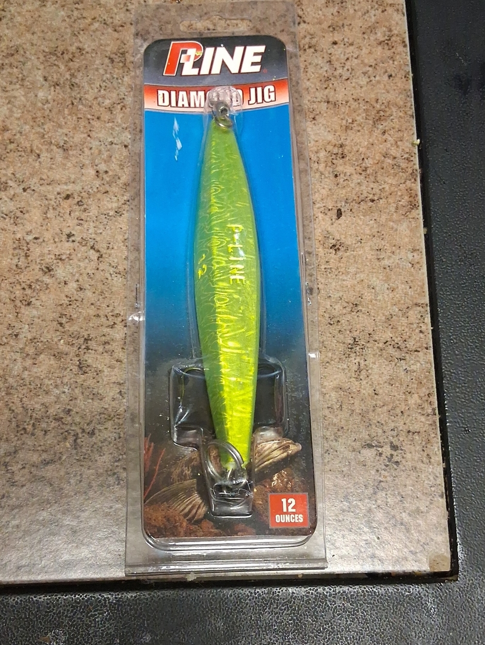 Diamond Jig Fishing Lure - Fluorescent Green